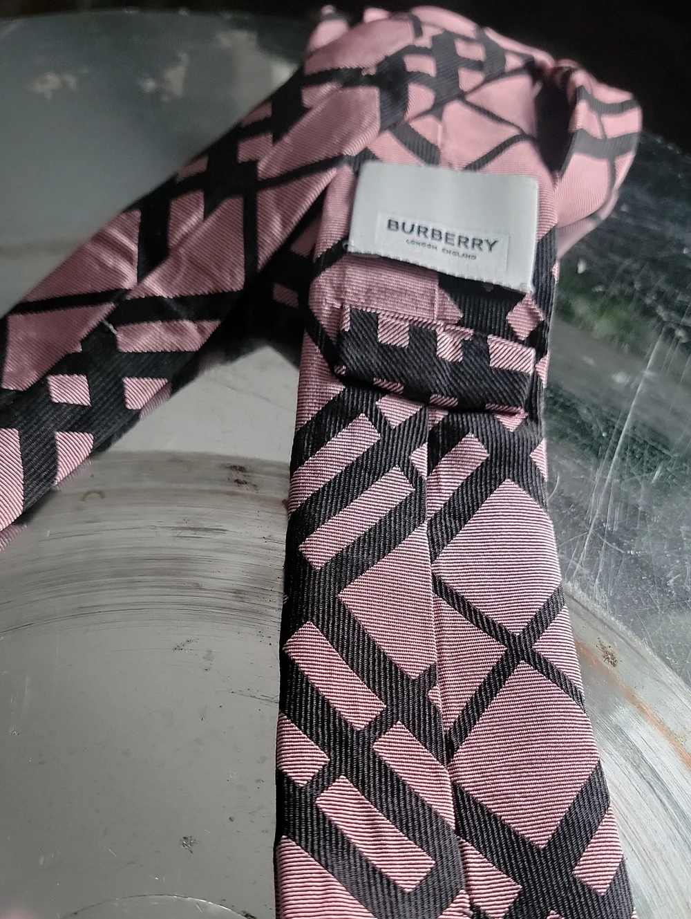 Burberry Check Silk Tie